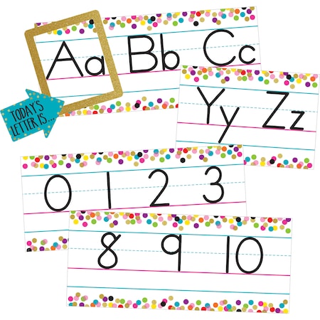 Teacher Created Resources Confetti Alphabet Line Bulletin Board TCR8804